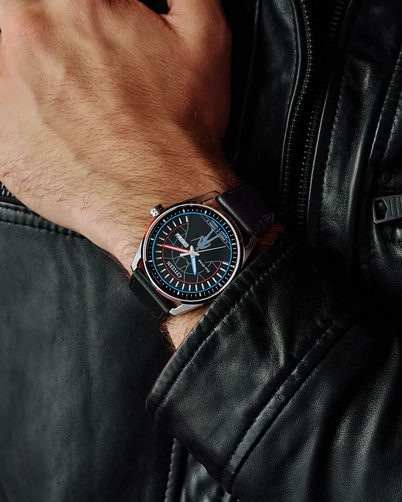 Duel 2.0 Black Dial Leather Strap AW0160-09W | CITIZEN
